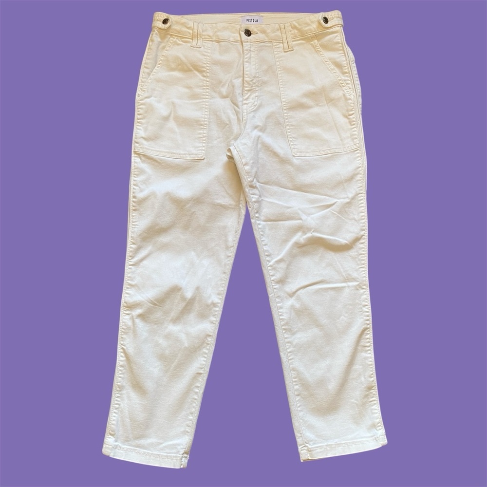 Pistola High Waisted Pant Trouser Size 31 Ankle Office Casual Belt Loops‎